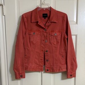 Liverpool Jeans Company Coral Colored Denim Jean Jacket